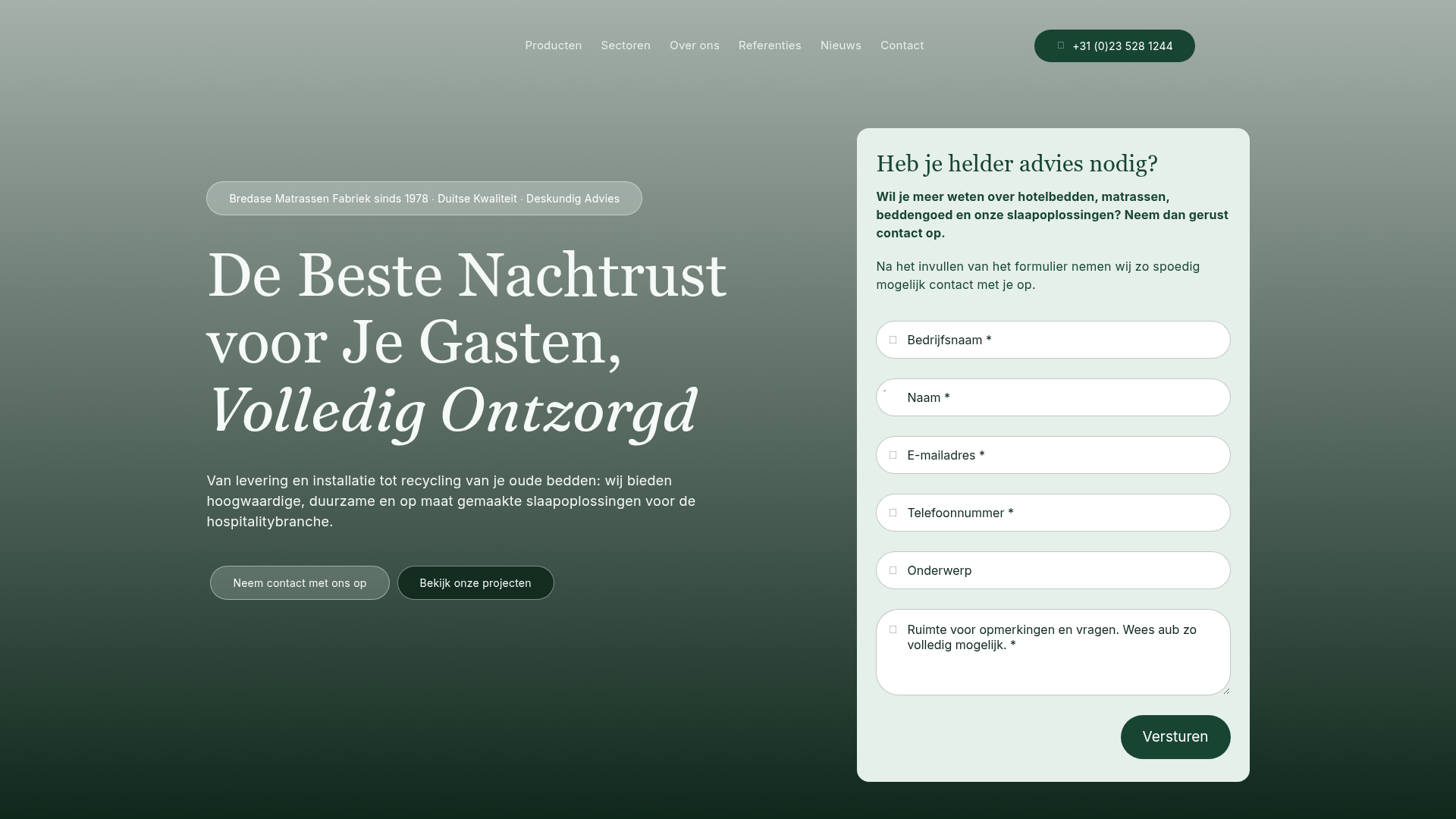 Het Hotelbed