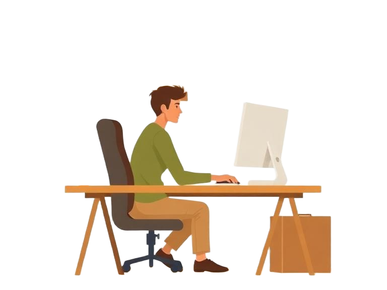 Professional learning at desk