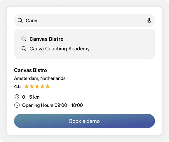 Business listing